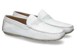 Hot Aldo Bruè Mokassin "NAPPA BIANCO" Herren Slippers | Mokassins