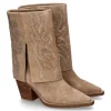 Sale Cowboy Boots CROSTA VISON- beige Damen Stiefel | Stiefeletten