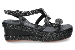 Best Keilsandale NAPPA- schwarz Damen Sandalen | Keilschuhe
