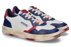 Best Herren- Sneaker SUPER VINTAGE LEATHER NF04- blau/weiss/rot Herren Sneakers