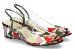 Best Azuree Cannes Keilsandale MANOU 930D compo elia kaki Damen Sandalen | Keilschuhe