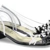 Online Azuree Cannes Sandale MOCALI NOIR BLANCO Damen Sandalen