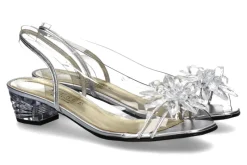 Clearance Azuree Cannes Sandalette MACADA METAL ARGENT MOTF CRISTAL (39½) Damen Sandalen