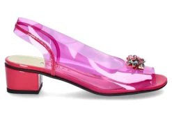 Sale Azuree Cannes Sandalette MOILA 80 Lack pink Damen Sandalen