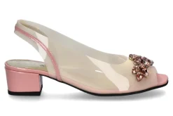 Clearance Azuree Cannes Sandalette MARCEL Lack rosa Damen Sandalen