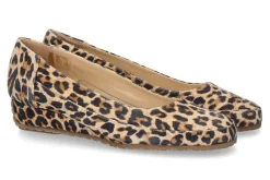 Sale Slipper 6060 CAMOSCIO- leopardino camel Damen Slipper