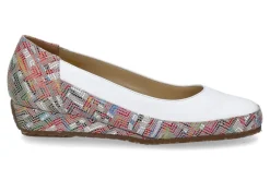 Sale Slipper 6060 NAPPA VELOURS- weiss/ multicolor Damen Slipper