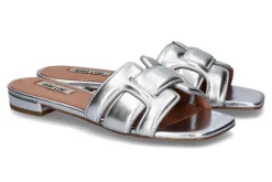 Best Pantolette HOLLY Nappa silber Damen Pantoletten