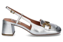 New Slingpumps RENEE60 Nappa silber Damen Sandalen