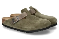 Clearance Clogs BOSTON BS MISCHLEDER NORMALE WEITE- thyme/grün Herren Hausschuhe | Offene Schuhe