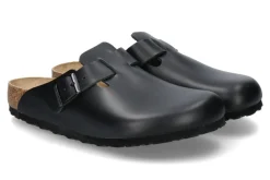 Online Clogs BOSTON BS NATURLEDER NORMALE WEITE- black/schwarz Herren Hausschuhe | Offene Schuhe