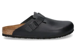 Fashion Clogs BOSTON SCHMAL NATURLEDER BLACK (45) Herren Hausschuhe