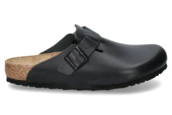 Online Clogs BOSTON BS NATURLEDER NORMALE WEITE- black/schwarz Herren Hausschuhe | Offene Schuhe