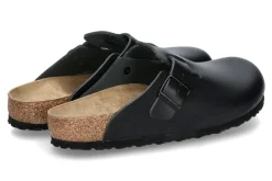 Online Clogs BOSTON BS NATURLEDER NORMALE WEITE- black/schwarz Herren Hausschuhe | Offene Schuhe