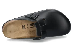 Online Clogs BOSTON BS NATURLEDER NORMALE WEITE- black/schwarz Herren Hausschuhe | Offene Schuhe