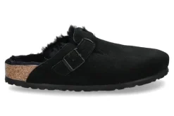 Best Clogs gefüttert BOSTON SCHMAL SHEARLING BLACK Damen Pantoletten | Hausschuhe
