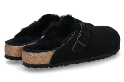 Sale Clogs gefüttert BOSTON NORMAL FUR BLACK (40) Damen Pantoletten | Hausschuhe