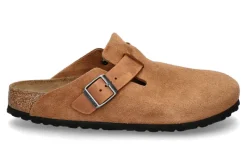 New Herren- Clogs BOSTON BS MISCHLEDER- cognac Herren Hausschuhe | Offene Schuhe