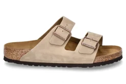 Fashion Herren-Pantolette ARIZONA NORMAL NATURLEDER- tabacco brown Herren Hausschuhe | Offene Schuhe
