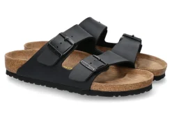 Outlet Pantolette ARIZONA NORMAL BIRKO-FLOR SCHWARZ Damen Pantoletten | Hausschuhe