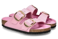 Best Pantolette ARIZONA BIG BUCKLE NORMAL- high shine fondant pink Damen Pantoletten | Hausschuhe