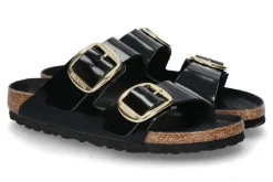 Best Pantolette ARIZONA SCHMAL BIG BUCKLE- high-shine black Damen Pantoletten