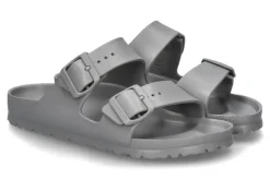 Outlet Pantolette ARIZONA EVA SCHMALE WEITE- stone coin/grau Damen Pantoletten | Hausschuhe