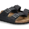 Discount Pantolette ARIZONA NORMAL Naturleder schwarz Herren Hausschuhe