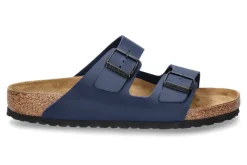 Clearance Pantolette ARIZONA BIRKO-FLOR NORMAL- blau Damen Pantoletten | Offene Schuhe