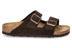 Outlet Pantolette ARIZONA SCHMAL VELOURS- mocca/ braun Herren Offene Schuhe