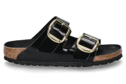Best Pantolette ARIZONA SCHMAL BIG BUCKLE- high-shine black Damen Pantoletten