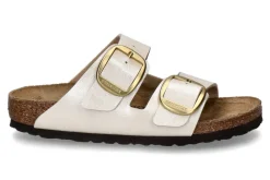 Best Pantolette ARIZONA SCHMAL BIG BUCKLE- pearl white Damen Pantoletten