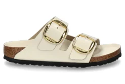 Sale Pantolette ARIZONA BIG BUCKLE NATURLEDER LACK- high-shine ecru Damen Pantoletten