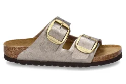 Best Pantolette ARIZONA SCHMAL BIG BUCKLE- graceful taupe Damen Pantoletten | Hausschuhe