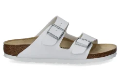 Discount Pantolette ARIZONA SCHMAL BIRKO-FLOR WEIß (36) Herren Hausschuhe | Offene Schuhe