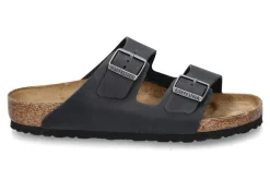 Discount Pantolette ARIZONA NORMAL Naturleder schwarz Herren Hausschuhe