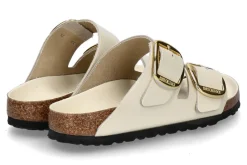 Sale Pantolette ARIZONA BIG BUCKLE NATURLEDER LACK- high-shine ecru Damen Pantoletten