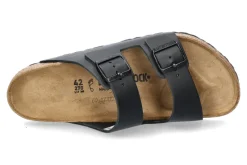 Sale Pantolette ARIZONA NORMAL LEDER- schwarz Damen Pantoletten | Offene Schuhe