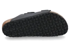 Discount Pantolette ARIZONA NORMAL Naturleder schwarz Herren Hausschuhe