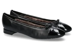 Discount Ballerina gefüttert PIA SOFTLACK NAPPA NERO (43) Damen Ballerinas | Warmfutter