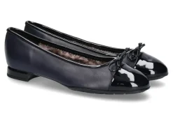 Discount Ballerina gefüttert PIA SOFTLACK  NAPPA BLU Damen Ballerinas
