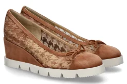 Best Keilpumps NABRU CAMOSCIO COTTO POUL- cotto/mittelbraun Damen Pumps | Keilschuhe