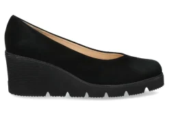 Outlet Keilslipper NEON CAMOSCIO NERO Damen Pumps | Keilschuhe