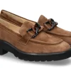 Clearance Slipper VERA CAMOSCIO TABAC Damen Slipper