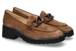 Clearance Slipper VERA CAMOSCIO TABAC Damen Slipper