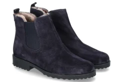 Clearance Stiefelette gefüttert DANY CAMOSCIO BLU ELASTICO NERO (39½) Damen Stiefel | Stiefeletten