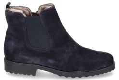 Clearance Stiefelette gefüttert DANY CAMOSCIO BLU ELASTICO NERO (39½) Damen Stiefel | Stiefeletten