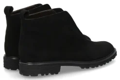 Clearance Stiefelette TANK CAMOSCIO ELASTICO NERO Damen Stiefel | Stiefeletten