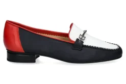 Fashion Trotteur NAPPA BLU BIANCO ROSSO (40½) Damen Trotteur | Mokassin
