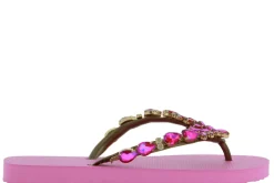 New Zehensteg Sandale ADELA DIAMOND PINK Damen Sandalen